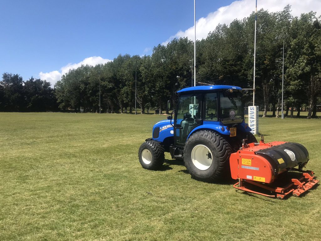 rugby pitch aeration