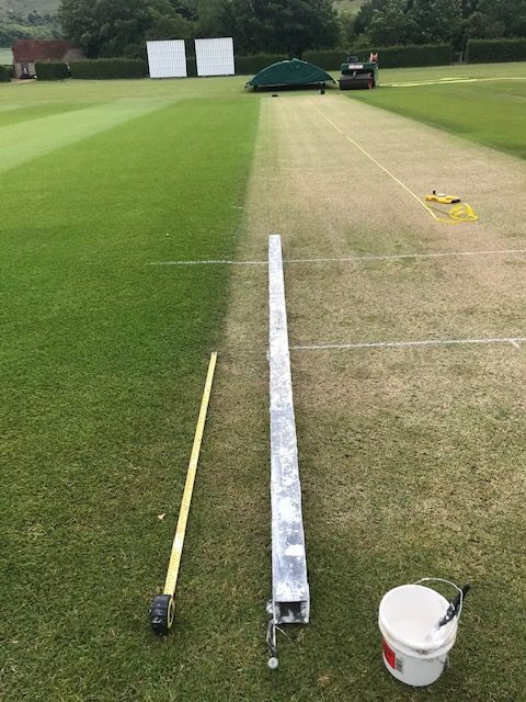 cricket pitch marking out
